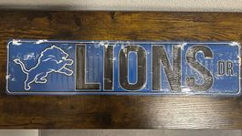 🏈NFL Detroit Lions Schild Dr. Schild (60x14cm) (Lizenziert)