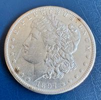 U.S.A. Morgan Silber Dollar 1897 S