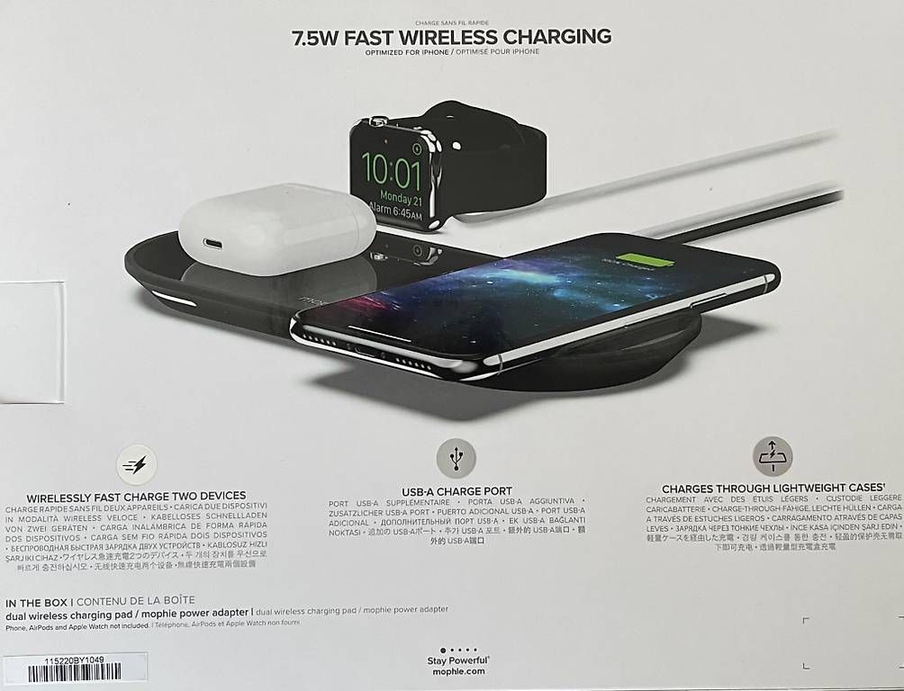 Chargements: Mophie Dual Wireless charging pad – D'occasion à Dagmersellen par mpincardini 1
