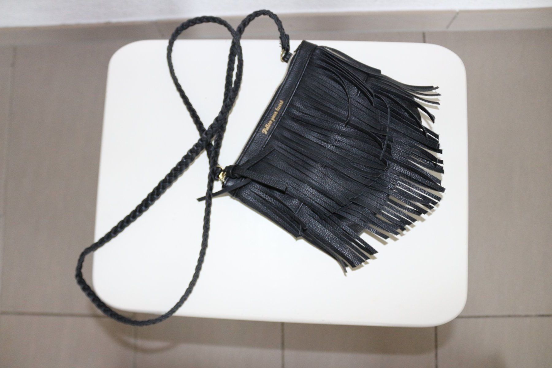 Borse: Handtasche klein schwarz mit fransen – Usato da Schötz venduto da mag_pw7w