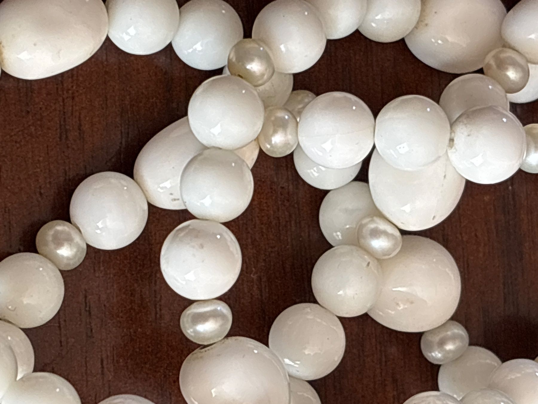 Ketten: Wunderschöne Kette weiss mit Perlen – Neu (gemäss Beschreibung) aus Pratteln von sab_whk9 2