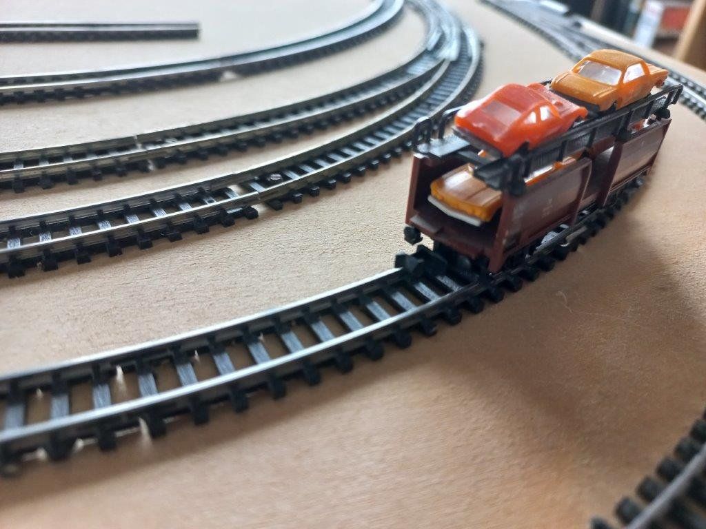 Trix Modellini di ferrovie: Minitrix Autotransporter DB, Spur N mit OVP – Usato da Pfäffikon / ZH venduto da Pefkadett 3
