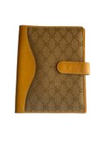 Gucci Vintage Leather notebook cover Rare