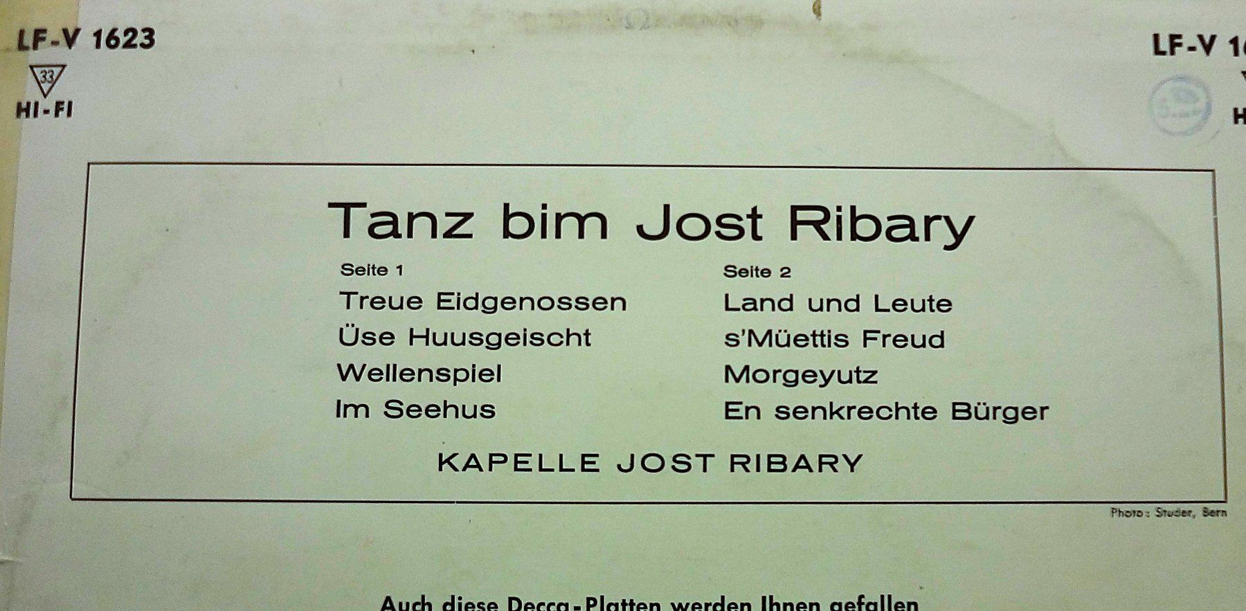 Dischi in vinile: 5 seltene Jost Ribary 10'' Ländler LPs – Usato da Hemishofen venduto da Phonomandy 1