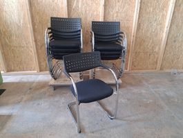 10x Vitra Stapelstuhl Freischwinger