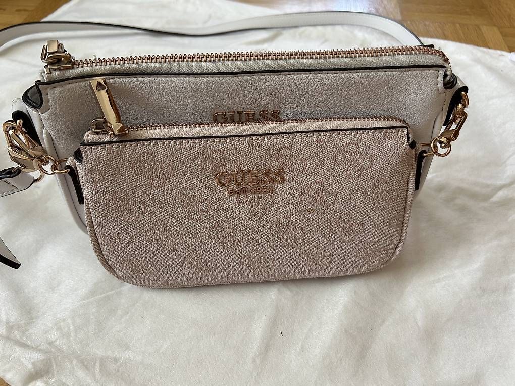 Borse da donna: Guess Handtasche Weiss/Rosa – Usato da Vaduz venduto da hasi_75 1