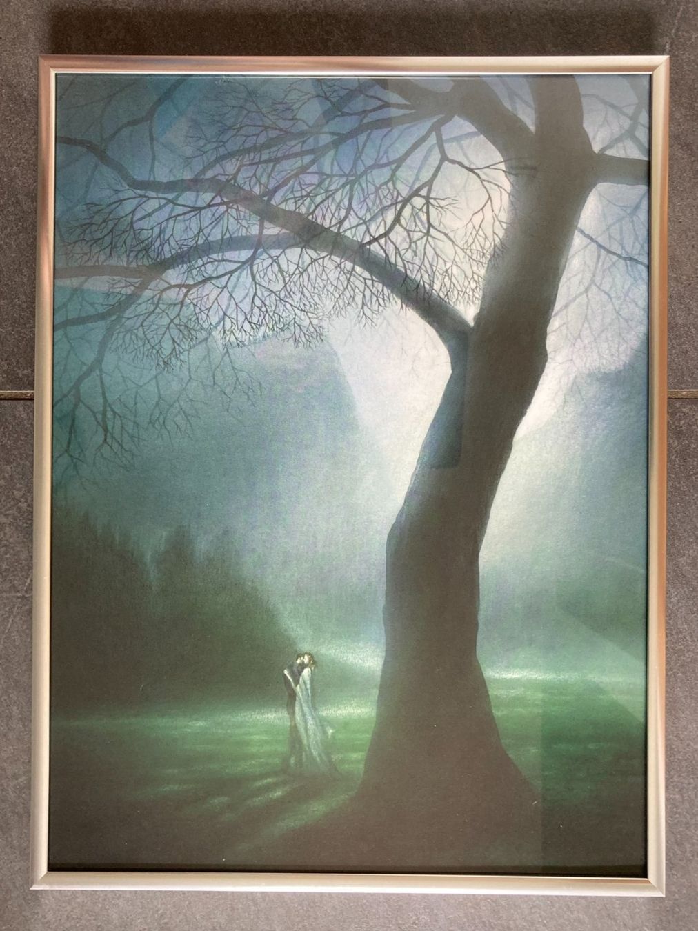 Foto & Immagini: FRIEDRICH  HECHELMANN   KUNSTDRUCK METALLRAHMEN / GLAS – Usato da Subingen venduto da Etageren 2