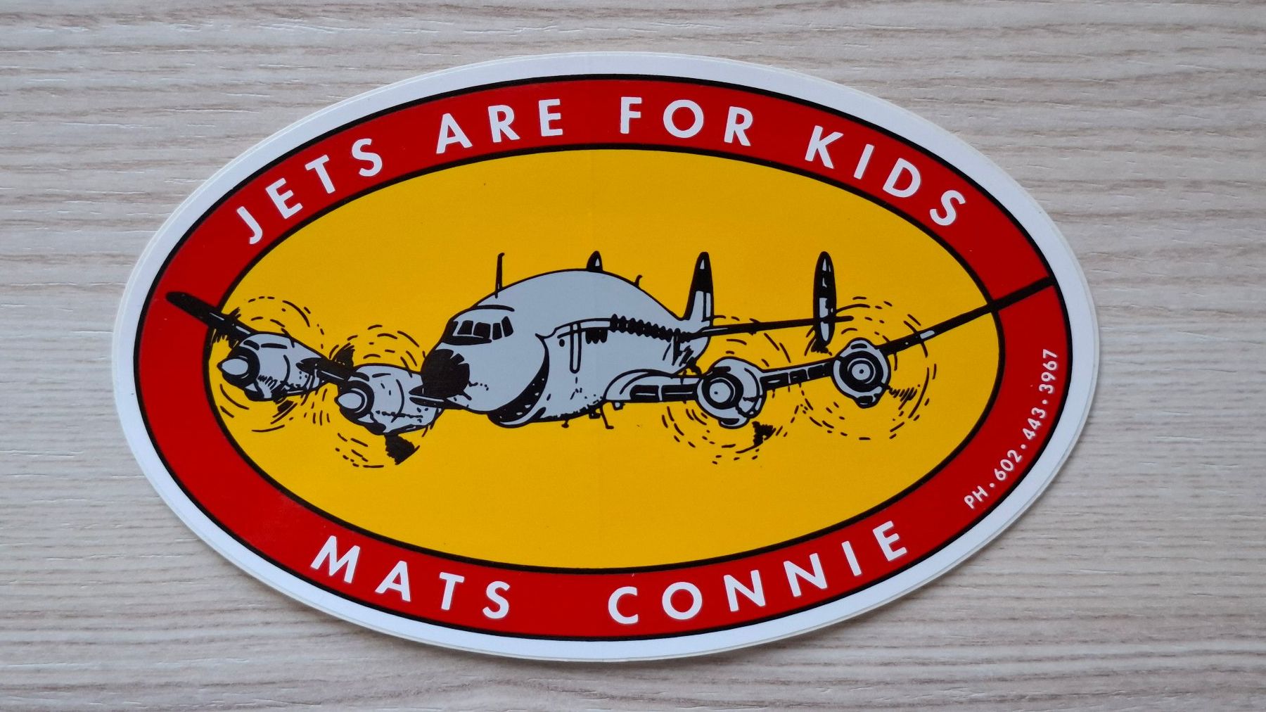 Sticker: Sticker Lockheed Super Constellation "Mats Connie" – Usato da Russikon venduto da strope01