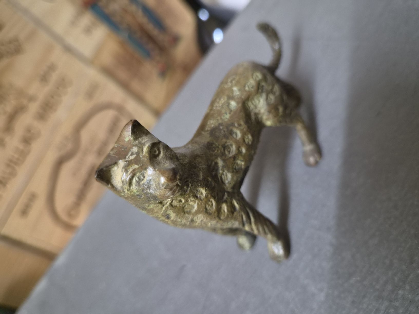Statuette: Leoparden Figur aus Messing – Usato da Wetzikon ZH venduto da Tothart 4