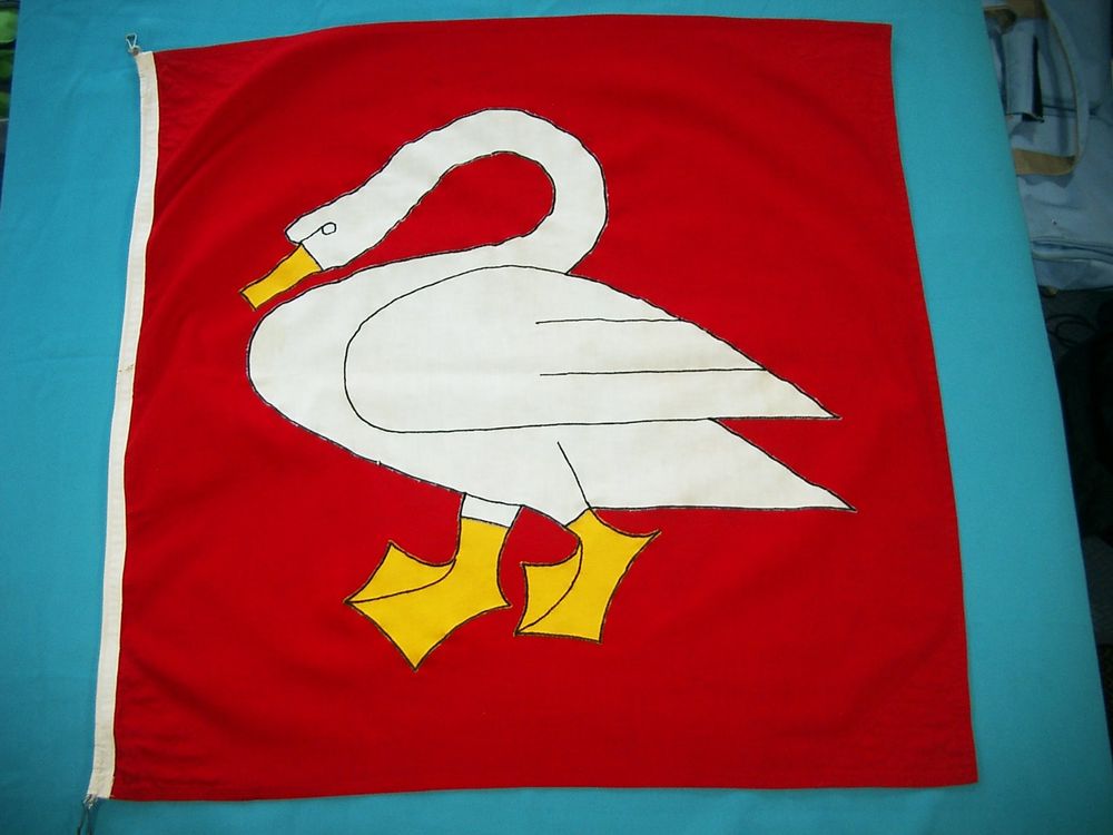 Fahne der Gemeinde Horgen 79x76cm neuwertig (Neu (gemäss Beschreibung ...