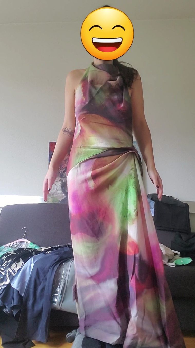Asos Vestiti: Never used - Multicolor backless maxi dress – Nuovo e nell'imballaggio originale da Genève venduto da lucianartm 4