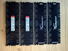 RAM HyperX Predator DDR4 32GB 4x8GB Set gebraucht