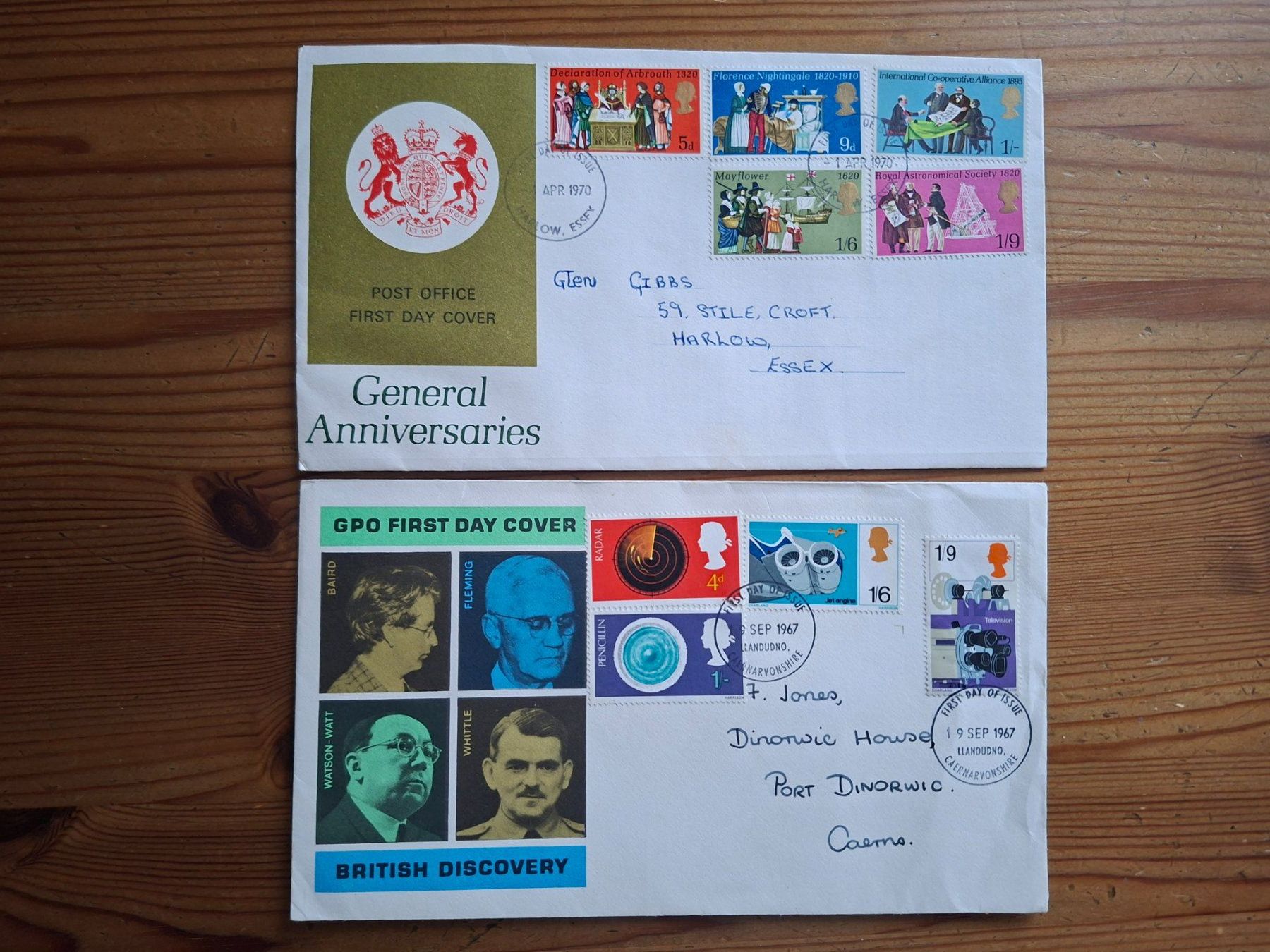 Tutti i francobolli: Ersttagbriefe England diverse 1967 - 1981 – Usato da Hinterkappelen venduto da 1399 6