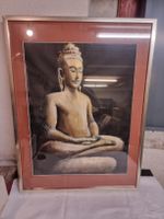 Buddha Bild, gerahmtes Original Gemälde, neuwertig