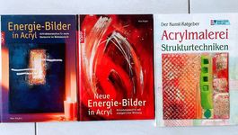3 Energie Bilder Acryl Bücher