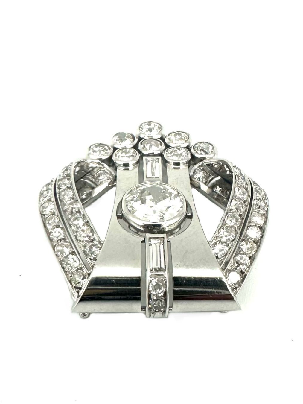 Ciondoli: Pendentif Art-Déco platine et diamants – Usato da Renens VD venduto da Diademe.sarl 6