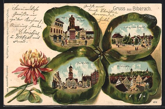 Ansichtskarten: Passepartout-Lithographie Wädensweil, B – Gebraucht aus Berlin von bartko-reher