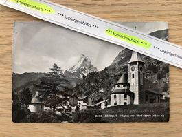 Zermatt Matterhorn Kirche alt AK