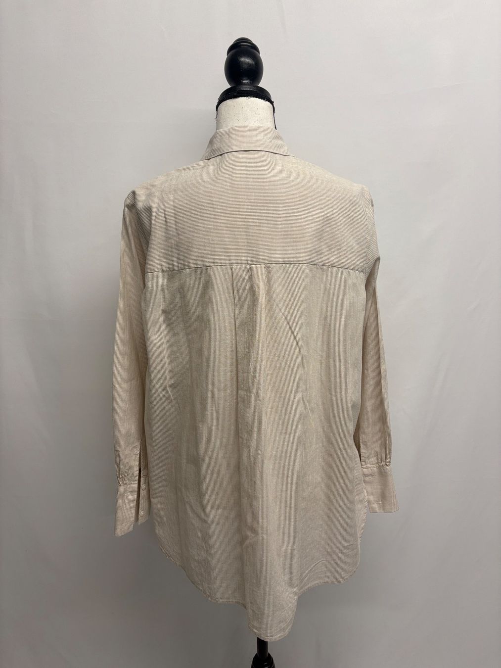 Opus Blusen: Opus Sommerbluse beige gestreift 36-42 Baumwolle Leinen – Neu (gemäss Beschreibung) aus Regensdorf von secondchancefashion 3
