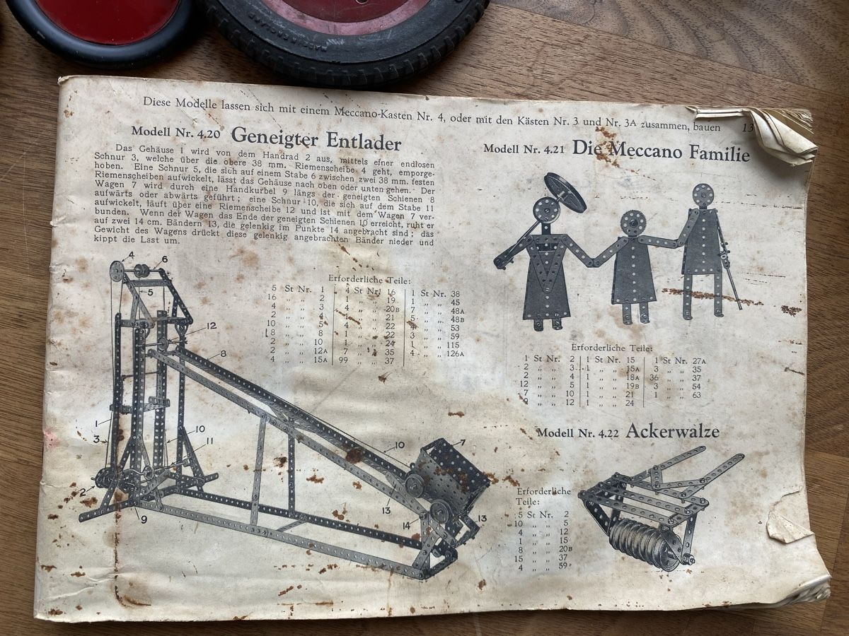Meccano Baukästen: Meccano, versch. Bauteile, Bauanleitung – Gebraucht aus Aadorf von Dragonfisch 4