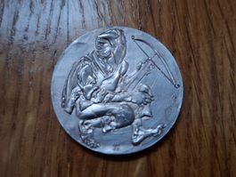 Silbermedaille Eidgenössisches Schützenfest Luzern 1979,Erni