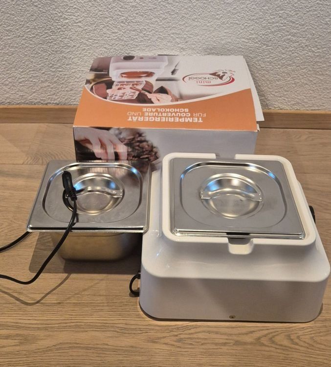 Elettrodomestici da cucina: miniSchoggi Temperiergerät inkl. 2x Behälter mit 2x Deckel – Usato da Chur venduto da verginer87 1