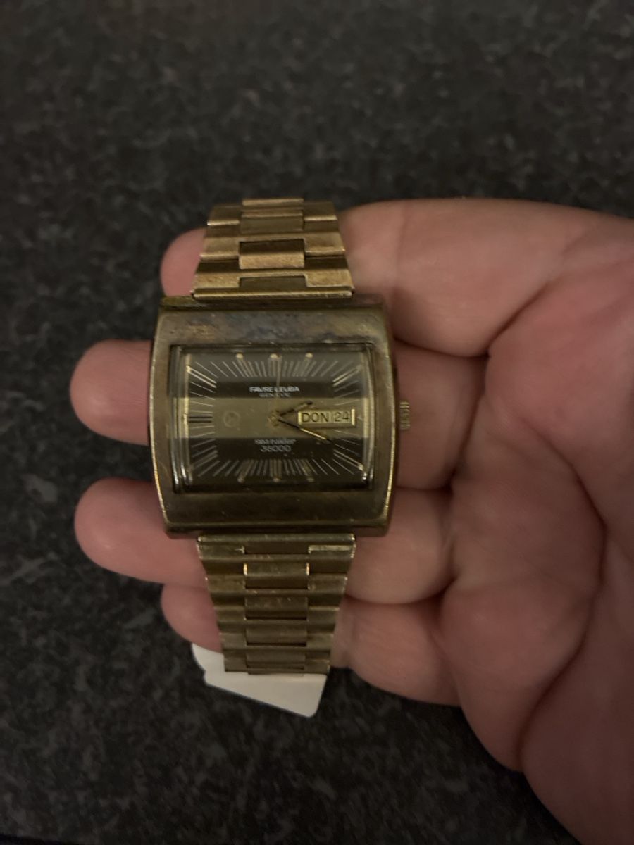 Favre Leuba Orologi: Favre-Leuba Automatic Day-Date Uhr Gold Gebraucht – Usato da Chur venduto da jasi18 1