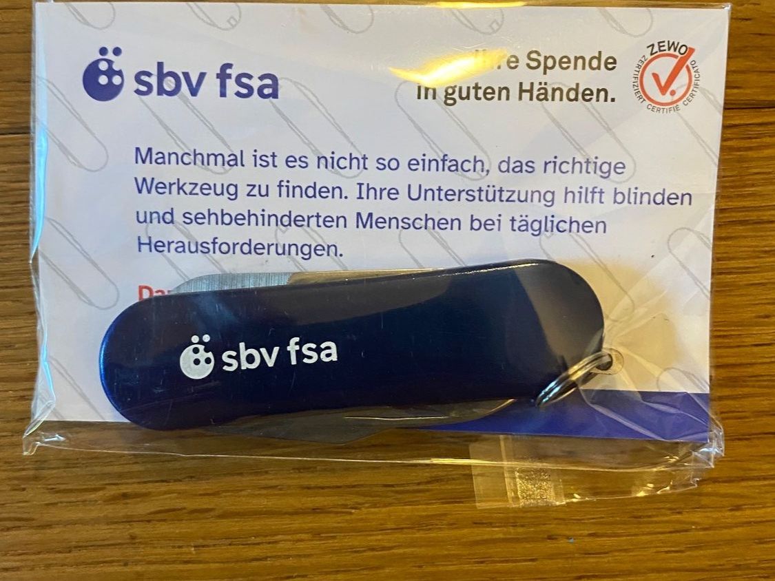 Coltelli tascabile: Kleines Sackmesser + Schere, Flaschenöffner, Schraubenzieher – Nuovo e nell'imballaggio originale da Gümligen venduto da Farrolito 4