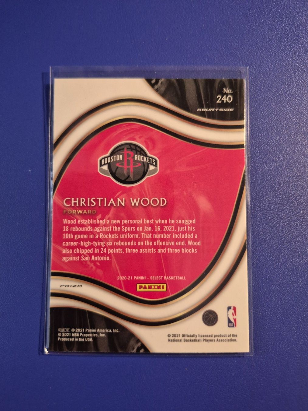 Panini Carte collezionabili: NBA Christian Wood Housten Rockets – Usato da Treiten venduto da Sauber73 1