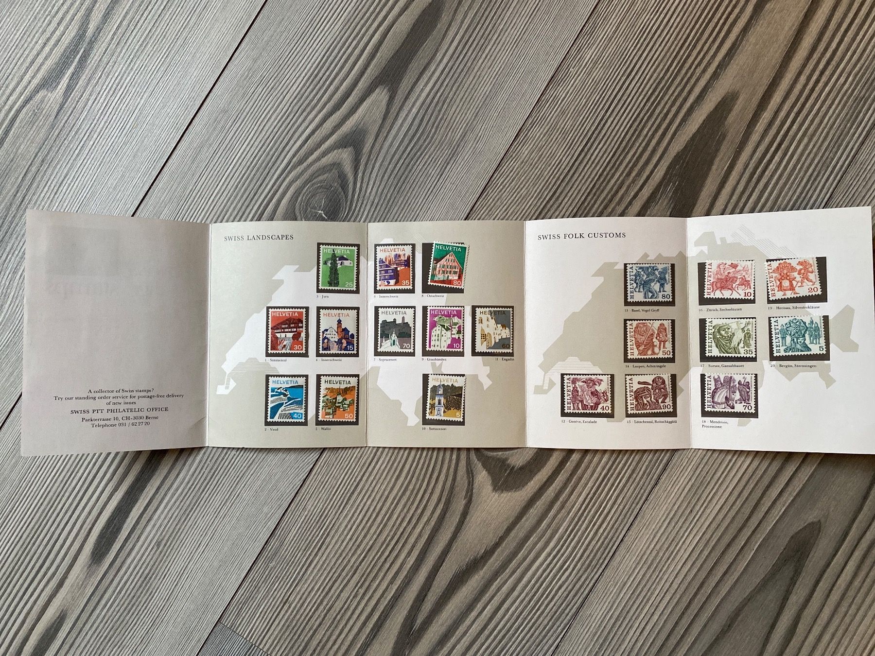 Alle Briefmarken: Swiss postage stamp PTT-Souvenir – Gebraucht aus Fürigen von Lucky_NW 1