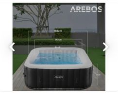 Spa Pool Tenerife quadratisch mit LED 2400W - NEU!