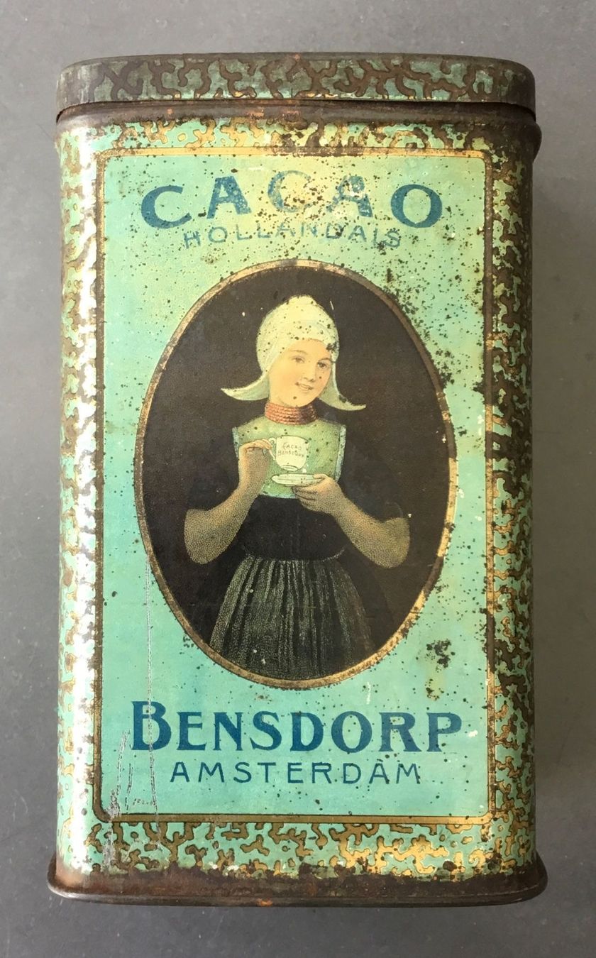 Dosen: Blechdose Cacao Bensdorp, antik – Gebraucht aus Eggersriet von Wiese61 3