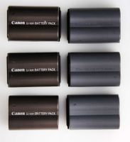 6 Akkus Canon BP 511A, für Canon EOS 20, 30. 40. 50 etc.