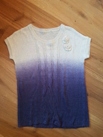 Damen Strick T-Shirt Bluse Kurzarm Grösse ca. 38