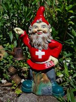Grosser Heissner Gartenzwerg Laterne SIKA, Schweiz Vintage