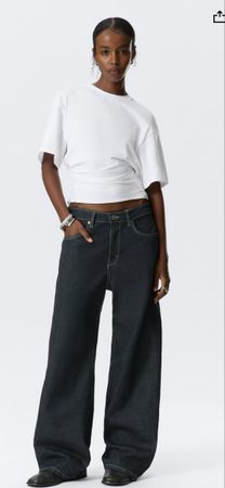 Missy Weekday Low waist, loose fit baggy jeans