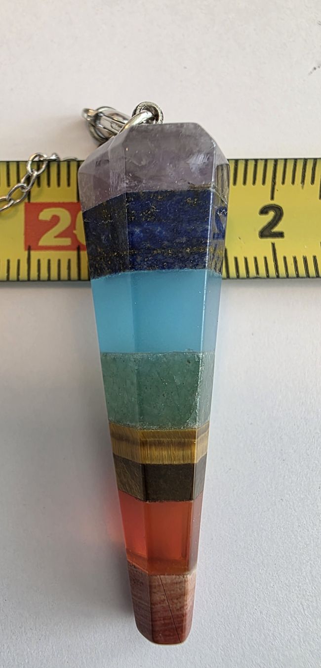 Minerali & Pietre curative: Chakra Stein Pendel 4cm.x1,5cm. – Nuovo e nell'imballaggio originale da Menziken venduto da Mirager 5