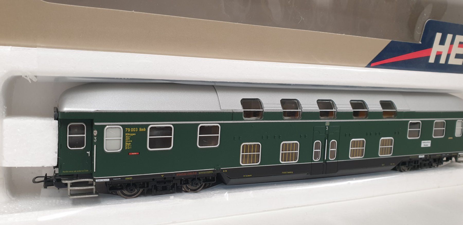 Modellini di ferrovie: Heris DB  Doppelstock  H0/DC – Nuovo (secondo la descrizione) da Neuenhof venduto da ludovicco 1