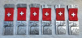 CH Lot de 6 médailles de tir