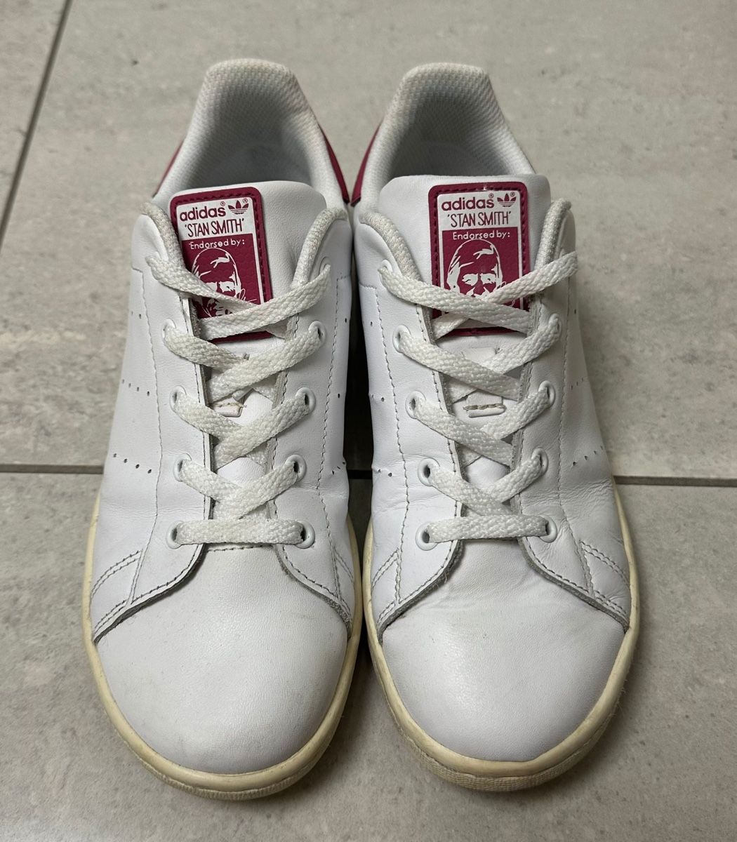 Adidas Herrenschuhe: Adidas Stan Smith Sneaker, Grösse 35, Weiss/Rosa – Gebraucht aus Winterthur von o16zh 1