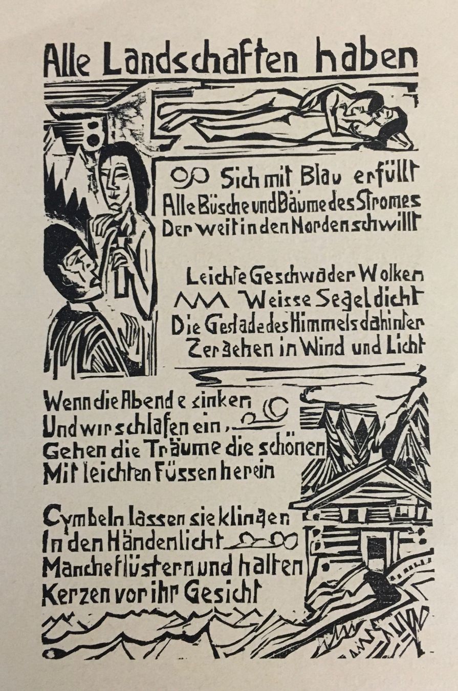 Xilografie: Ernst Ludwig Kirchner, Holzschnitt, Expressionismus, TOP! – Usato da Frauenfeld venduto da Merk52