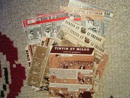 50 pages Tintins différents Feuilles plastifiées