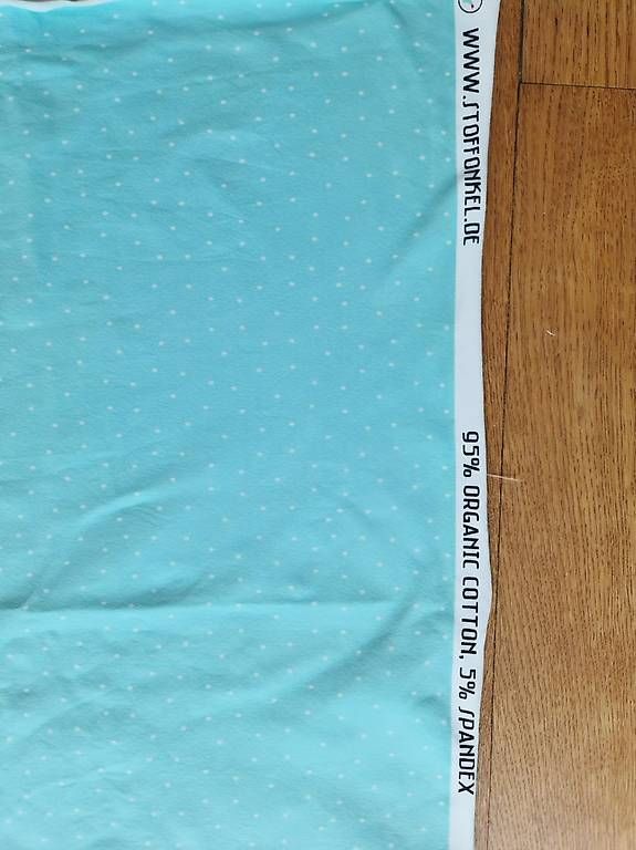 Tessuti: Stoffpanel "Prinzessin", Bio-Baumwolle mint/rosa – Usato da Muri b. Bern venduto da SPF01 2