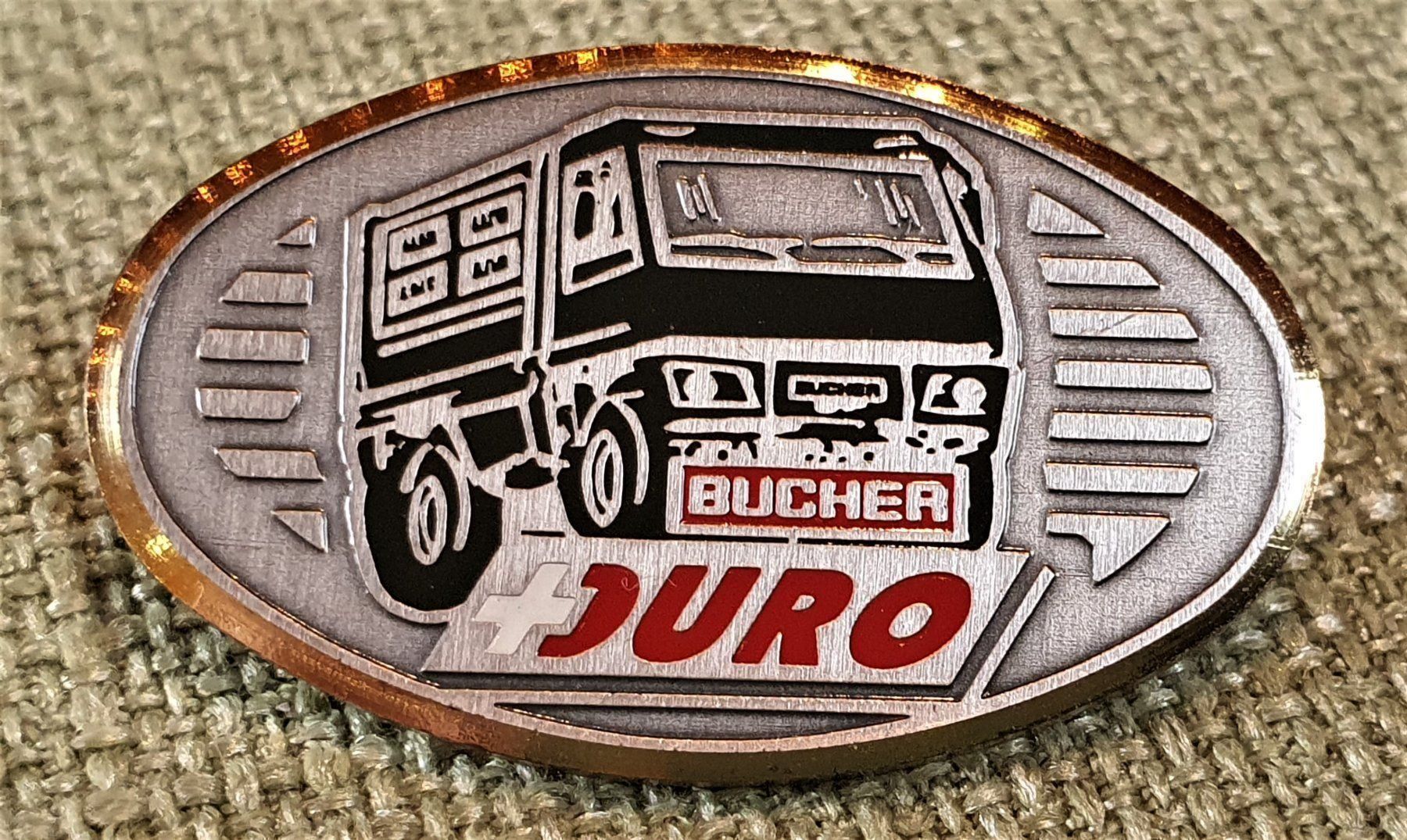 Schweizer Armee Placchette & Badge: B502 - Pin Militär Schweiz Bucher Duro – Usato da Reinach BL venduto da Boston-Verkauf