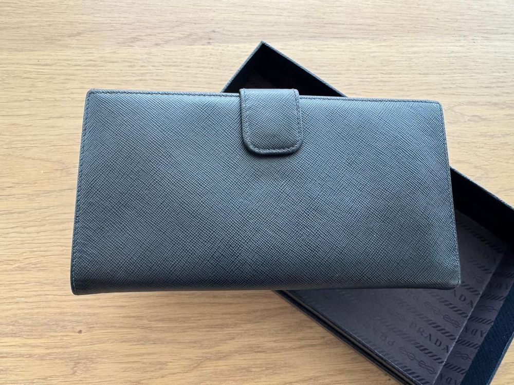 Prada Portamonete: Prada-Saffiano Leather Geldbörse – Usato da Flums venduto da JXWANG 1