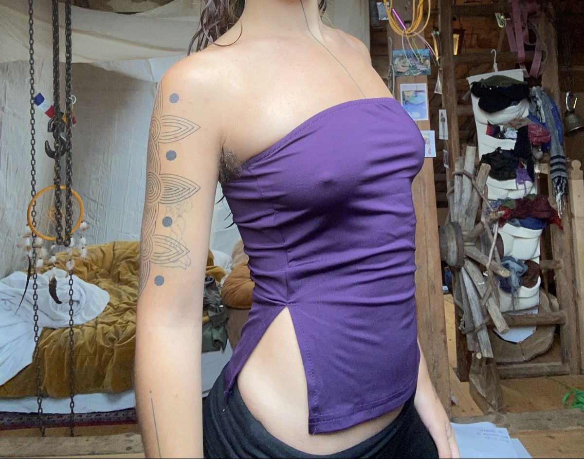Top: Violettes Tube Top – Usato da Rehetobel venduto da Norea69 1