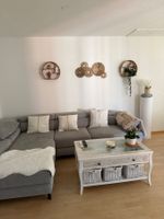 Ecksofa grau Stoff 2.7 x 1.67 m sehr guter Zustand