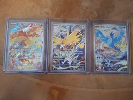 Pokémon Set japanisch 3er Legendäre Vögel neuwertig 30th