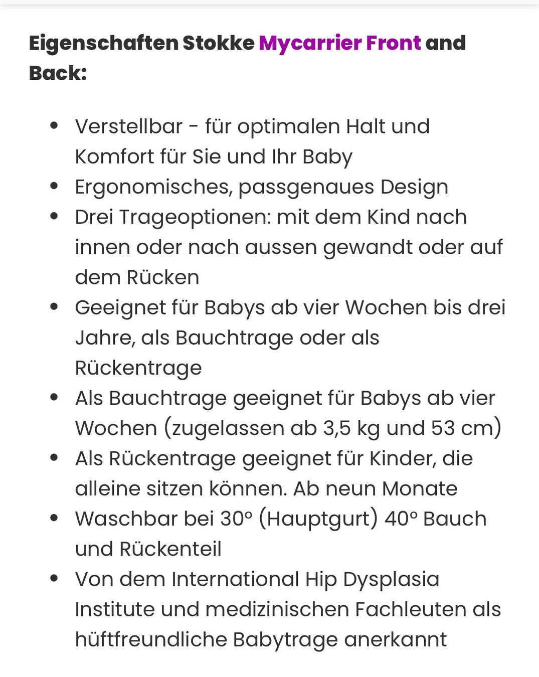 Stokke Marsupi portabebè: Stokke MyCarrier – Usato da Uster venduto da Kalici1 4