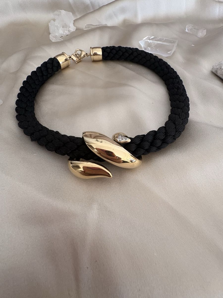 Pierre Lang Ketten: Pierre Lang Statement-Kette Schwarz Goldfarben – Gebraucht aus Zürich von CICI-CuratedVintage 4